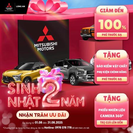 MITSUBISHI LONG AN TRÒN 2 NĂM – NHẬN TRĂM ƯU ĐÃI